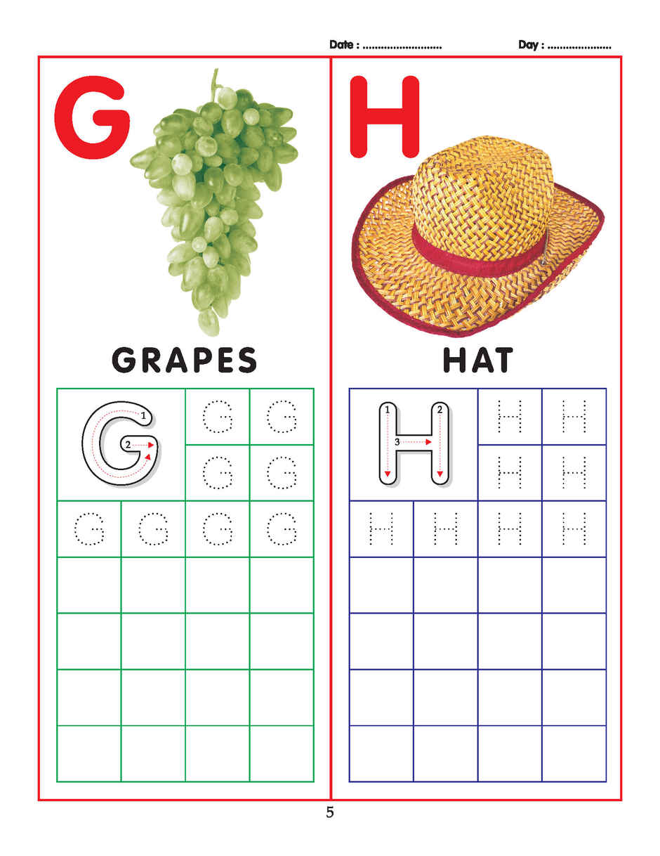 Dreamland ABC Capital Letters Writing Practice Book for Toddlers Age 2 to 5