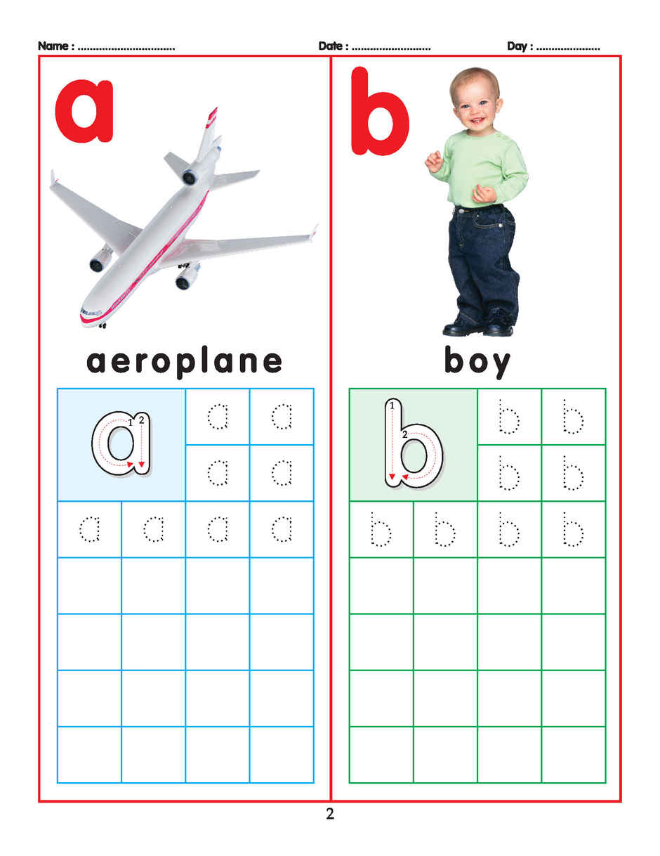 Dreamland ABC Small Letters Writing Practice Book for Toddlers Age 2 to 5