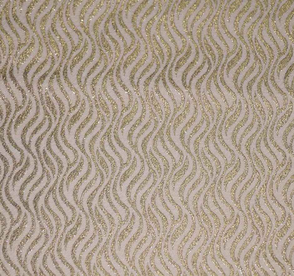 Lushomes Table Runner - Golden and Cream Geo Silk | Tassels | 6 Seater | 12 x 70 inch