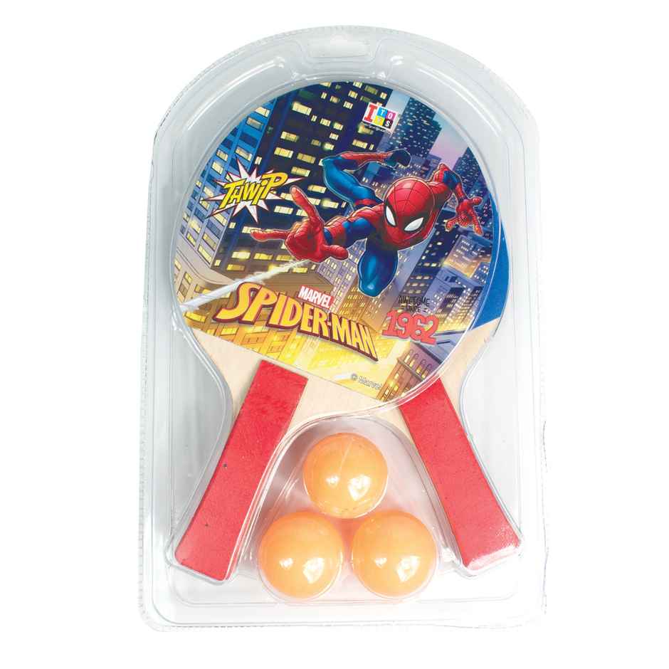 Itoys Table Tennis Ping Pong-spiderman (Colour May Vary)