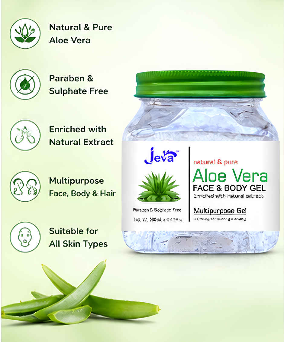 Jeva Natural & Pure Alovera Face & Body Gel