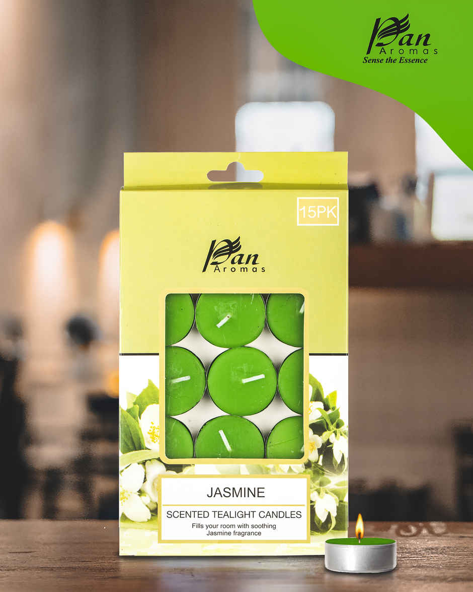 Pan Aromas Scented Tealight Candle | Jasmine