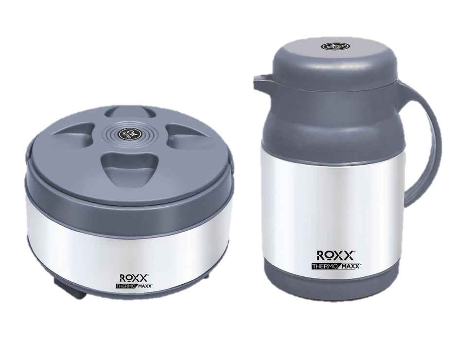 Roxx New Metro Classic 2 Pcs Set (Jug- 600Ml & Casserole-1000Ml)
