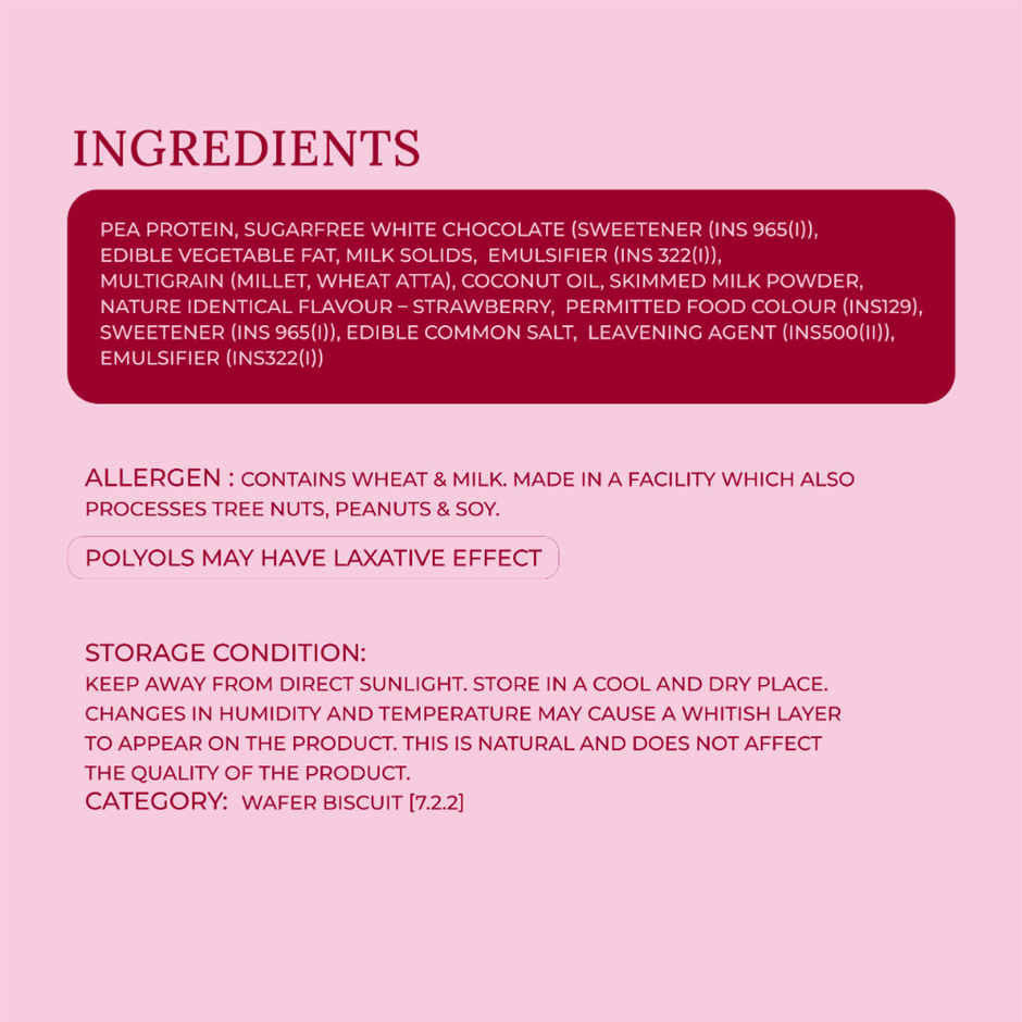 Stroom Strawberry Protein Wafer Bar