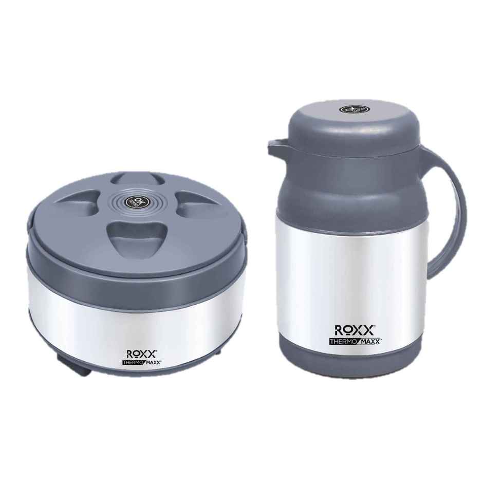 Roxx New Metro Classic 2 Pcs Set (Jug- 600Ml & Casserole-1000Ml)