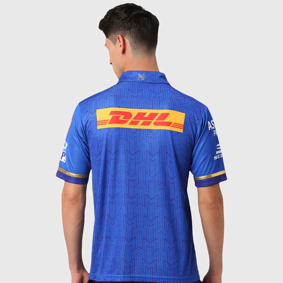 PlayR MI - IPL Fan Men's 100% Polyester Jersey - L