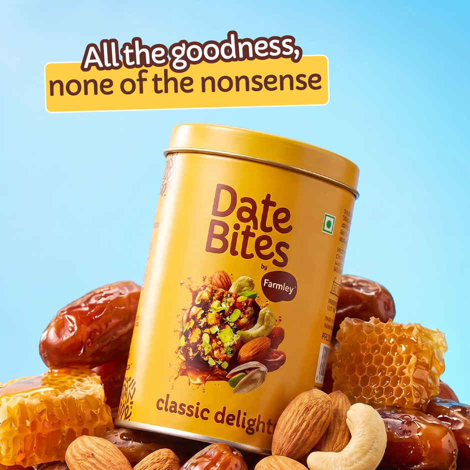 Farmley Date Bites Dry Fruit Burfi - No Added Sugar