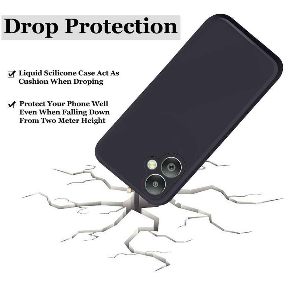 Artistque Case for Samsung Galaxy F05, A05, M05 Back Cover | Plain Liquid Silicone Cover