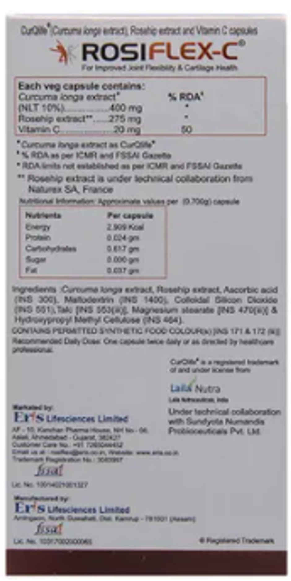 Newly Improved Rosiflex C Capsule