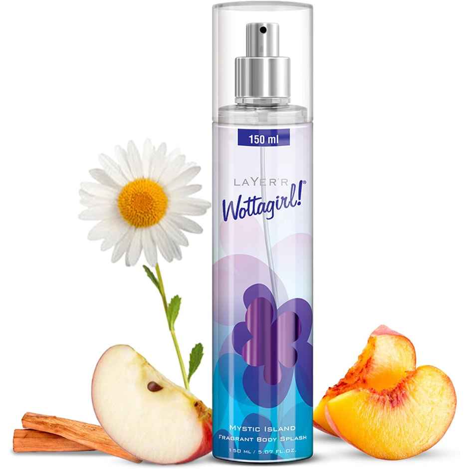 Layer'r Wottagirl Mystic Island Body Splash | Long-Lasting Premium Body Mist Spray for Women
