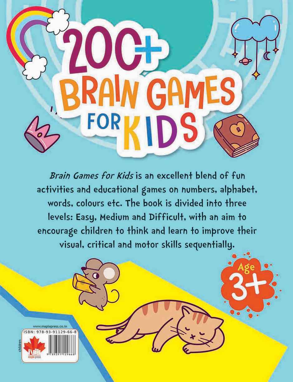 Brain Boosting Activity Book for Kids - 200+ Activities for Age 3+ - Kids Activity Book