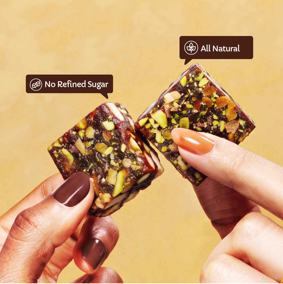 Farmley Date Bites Dry Fruit Burfi - No Added Sugar