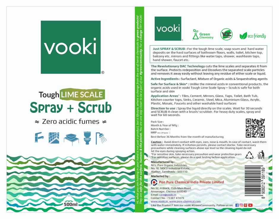 Vooki Limescale Remover Descaler | Combo
