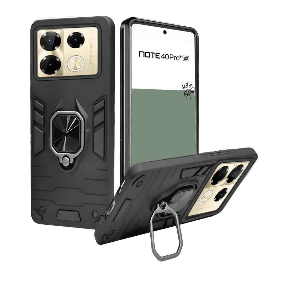 Artistque Case For Infinix Note 40 Pro 5G Back Cover - Ring Stand Armor Cover