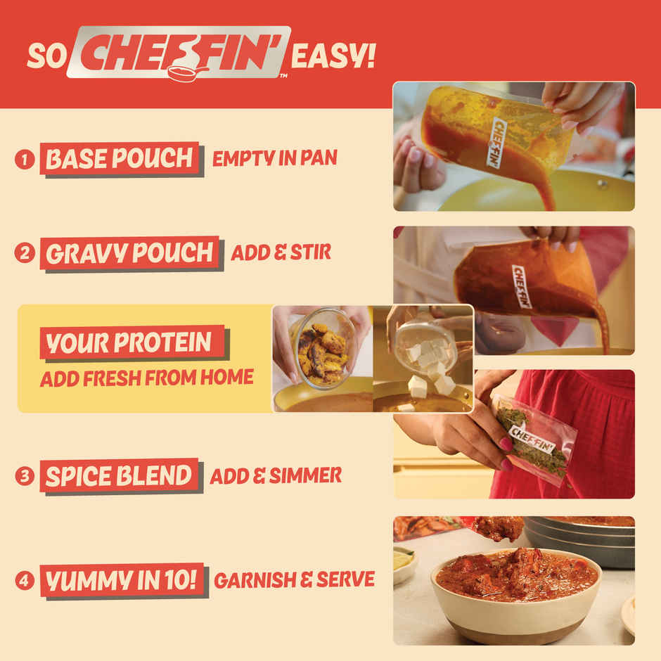 Cheffin' Chicken Tikka Masala | Add Fresh Chicken | Serves 2-3 | Ready in 10 Min