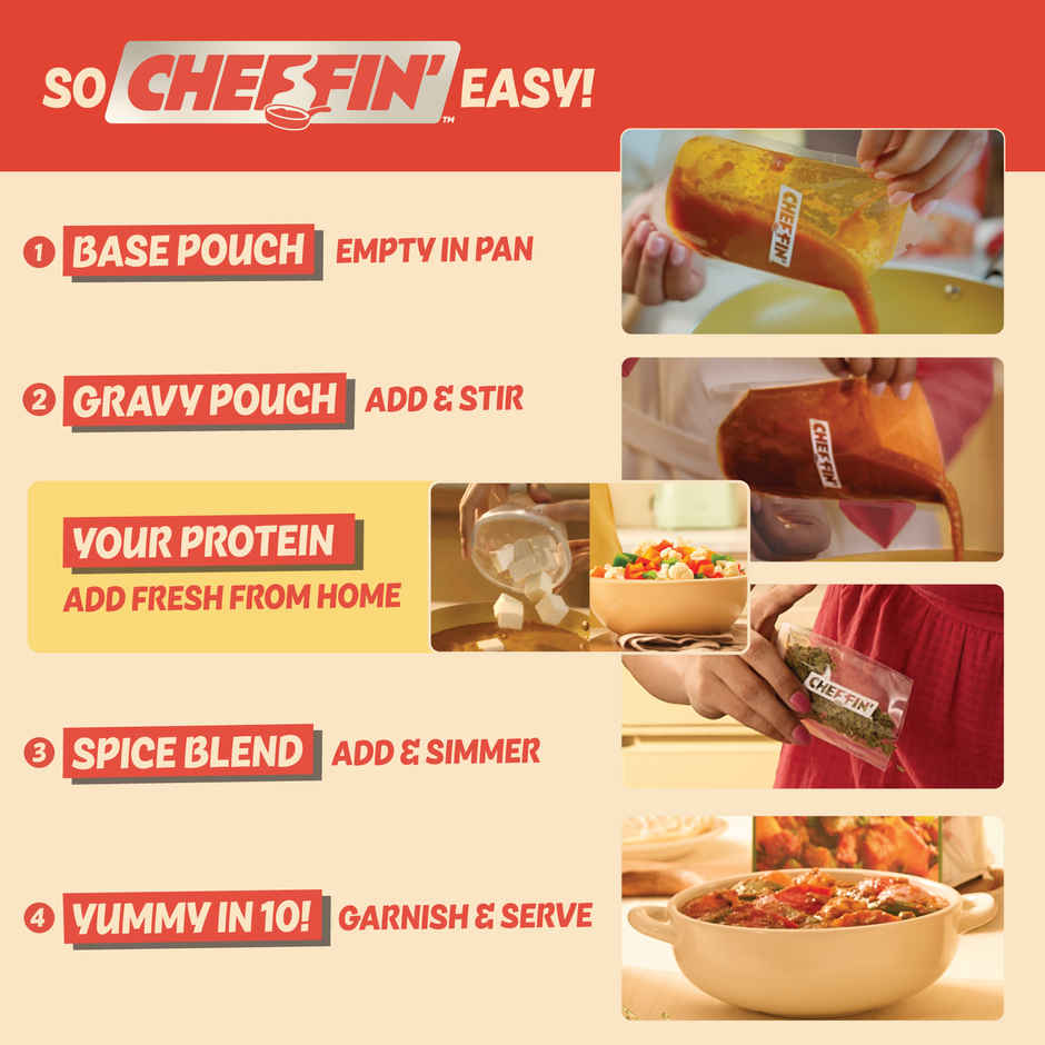 Cheffin' Kadhai Veg Masala | Add Fresh Veggies | Serves 2-3 | Ready in 10 Min