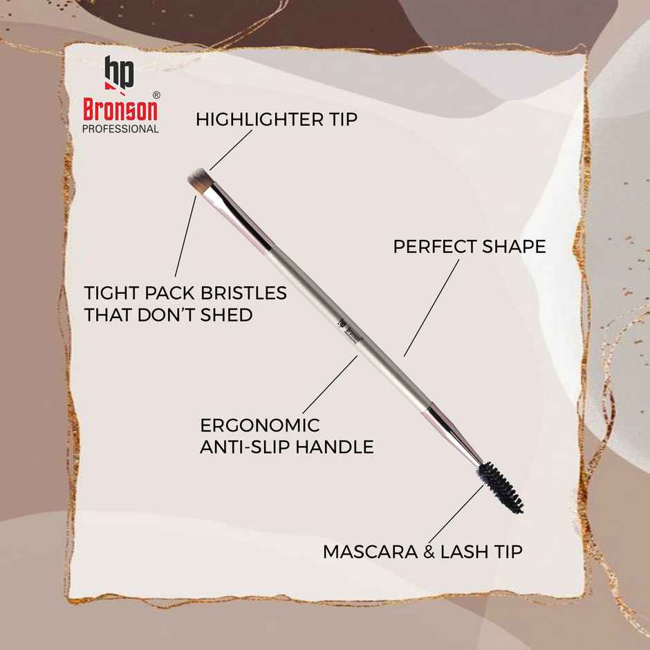 Bronson Professional Classic Highlighting And Mascara Lash Brush For Eyebrow And Eye Lashes