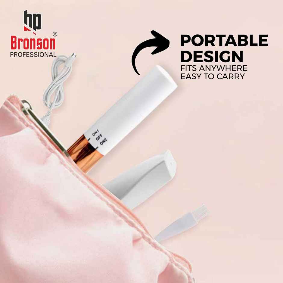 Bronson Professional Facial Hair Remover Eyebrow Nose Underarms Bikini Trimmer Rechargeable