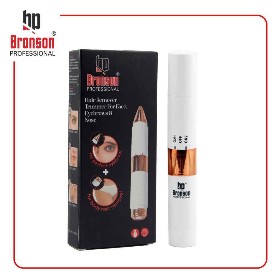 Bronson Professional Facial Hair Remover Eyebrow Nose Underarms Bikini Trimmer Rechargeable