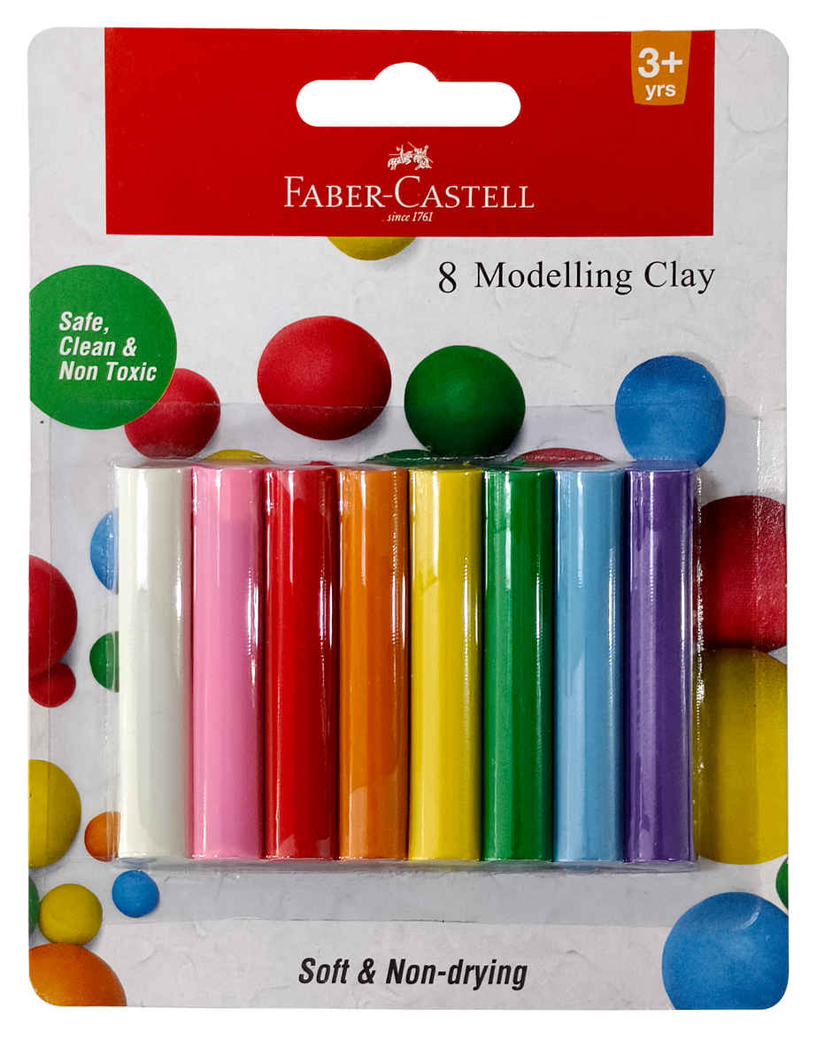 Faber-Castell 120891 8 Mod Clay | Blister
