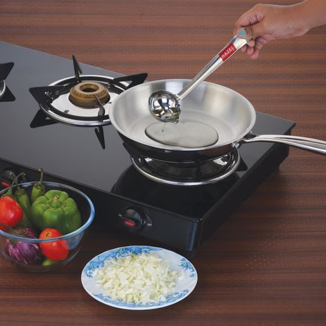 Hazel Stainless Steel Ghee Tipri Spoon, Pali Ladle For Ghee Oil, Medium Size