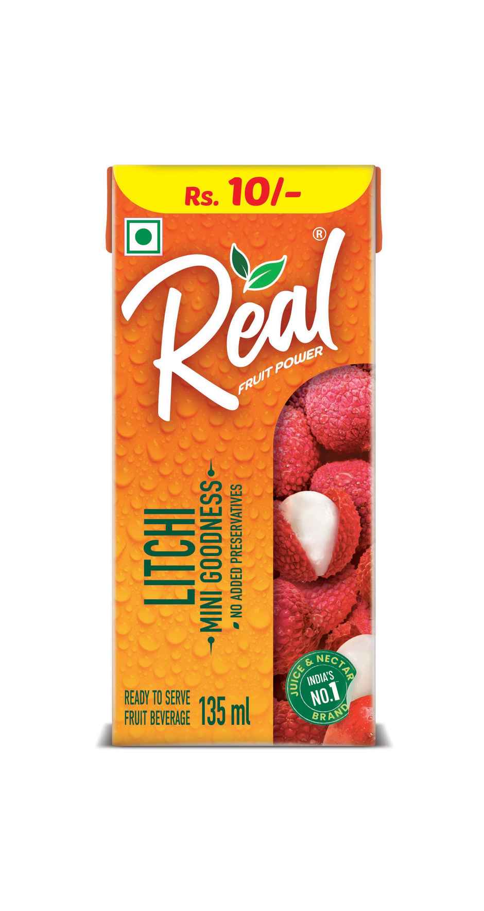 Real Fruit Power Litchi Juice | Pack of 10