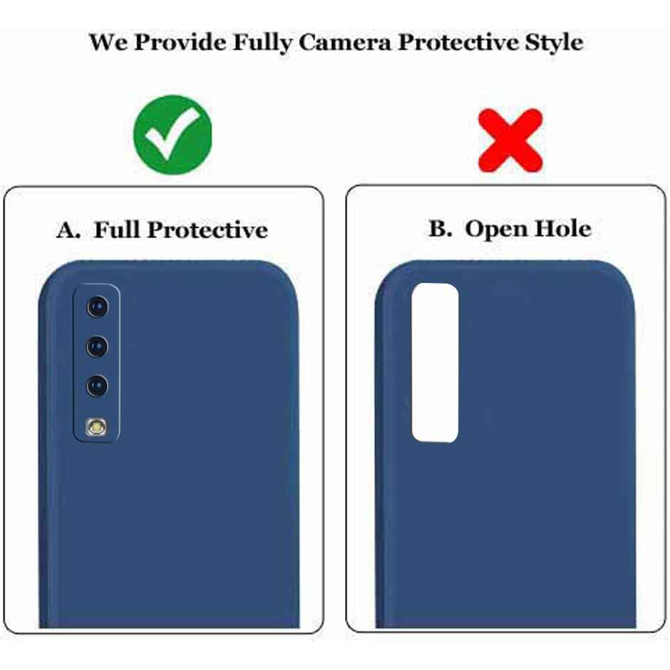 Artistque Case for Samsung Galaxy A7 2018 Back Cover - Plain Liquid Silicone Cover