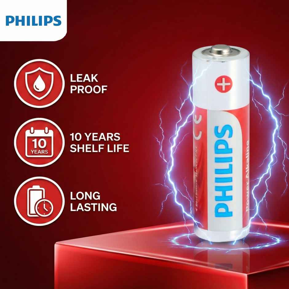 Philips Battery cells Power Alkaline AA LR6P2B/94