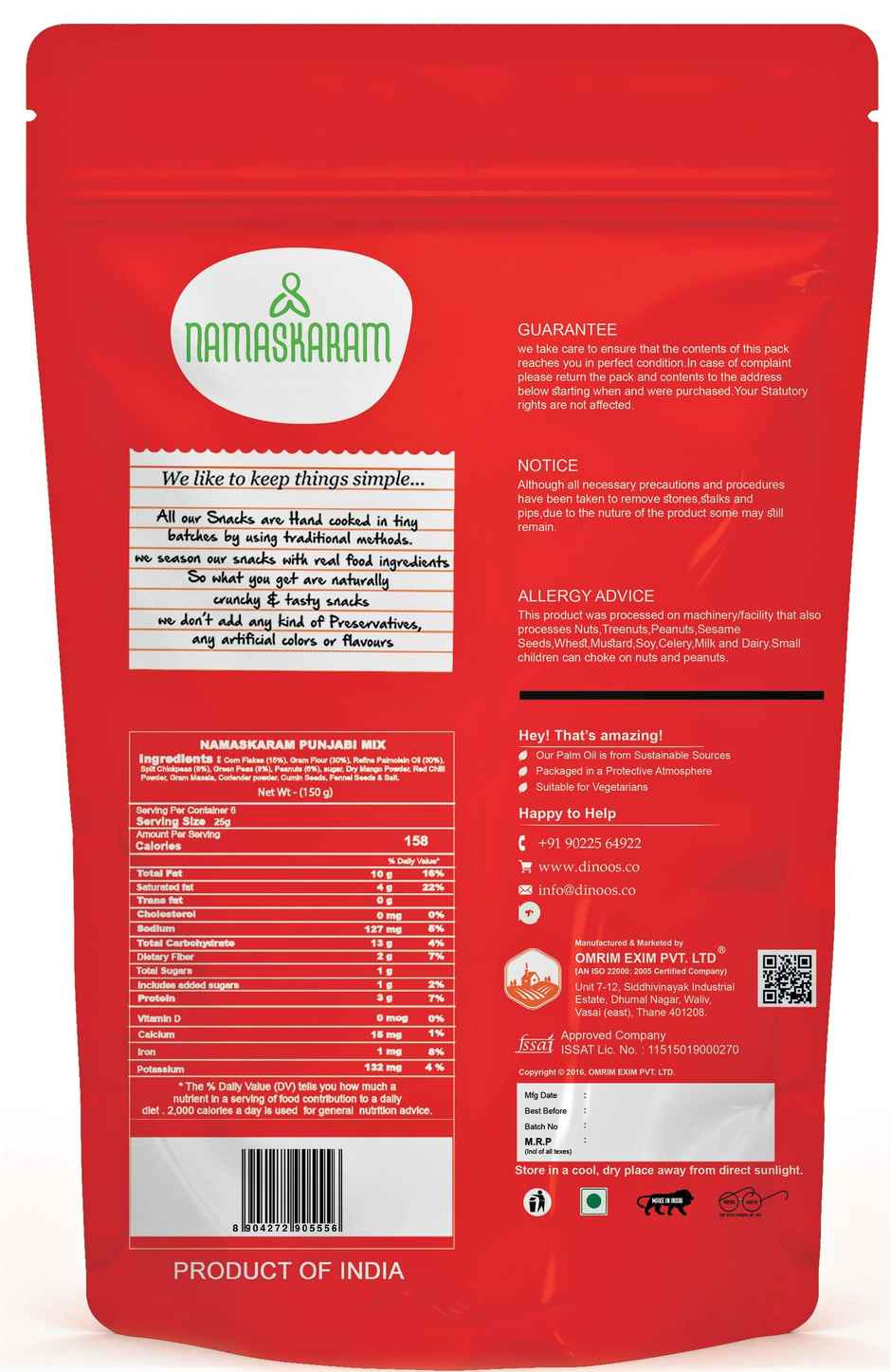 Namaskaram Punjabi Mix | Crunchy Snack Mix