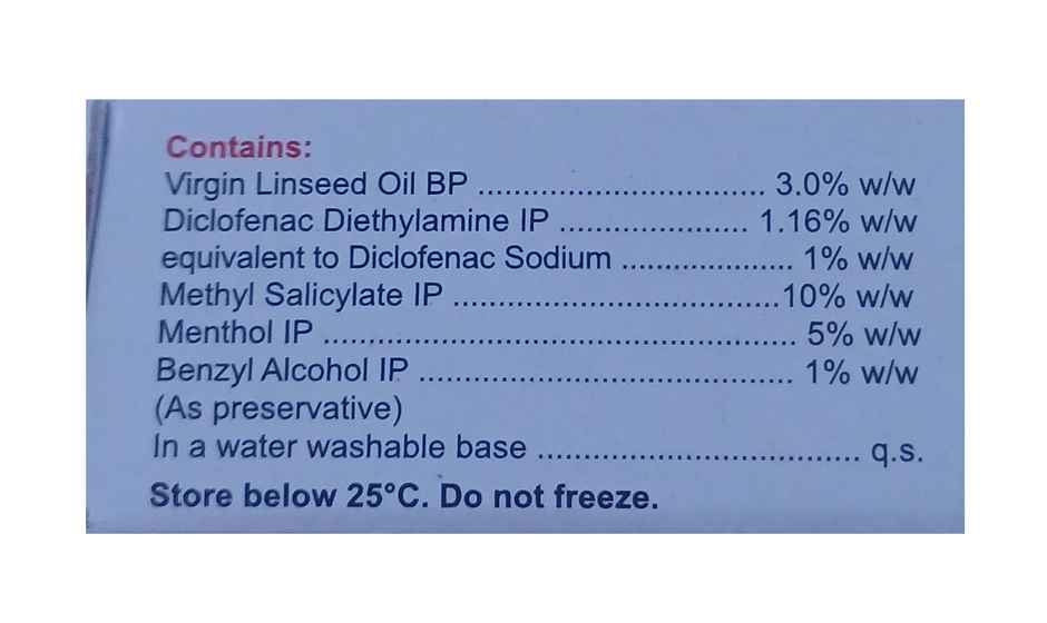 Omnigel Pain Relief from Sprain, Injury, Back Pain, Muscle Pain, Body Pain, Knee Pain, Joint Pain