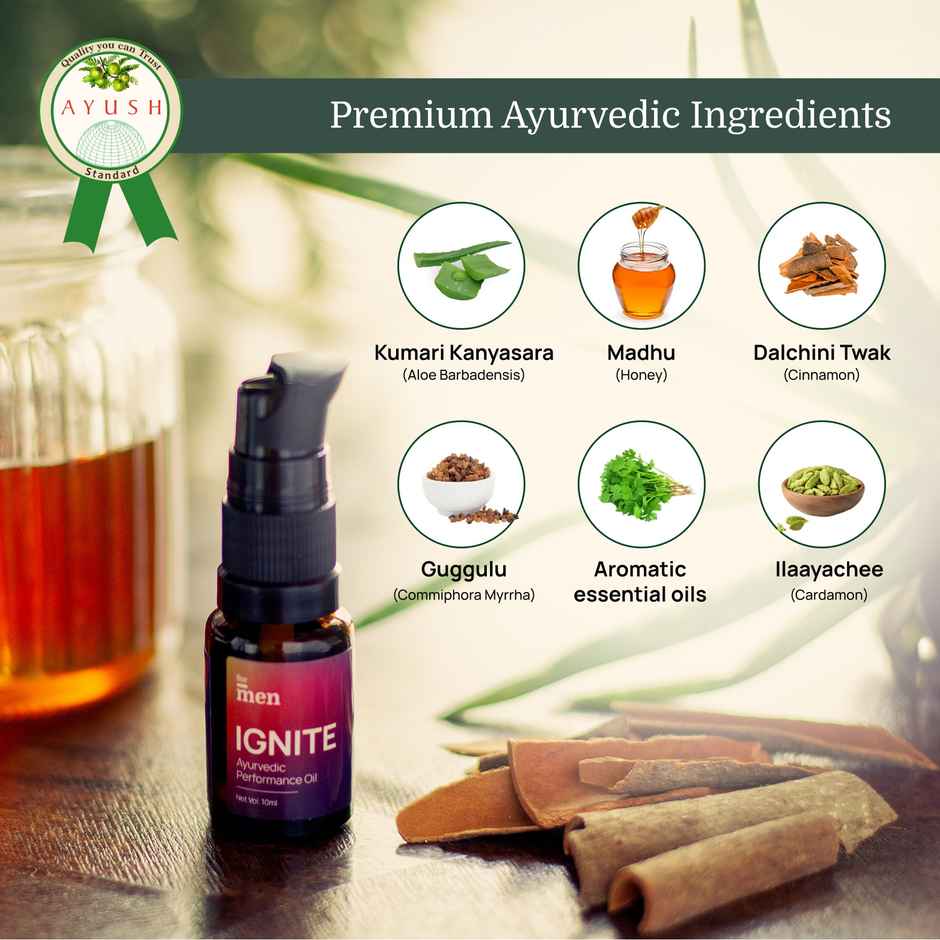 Formen Ignite Ayurvedic Performance Oil | Natural Oil For Intimate Arousal For Men