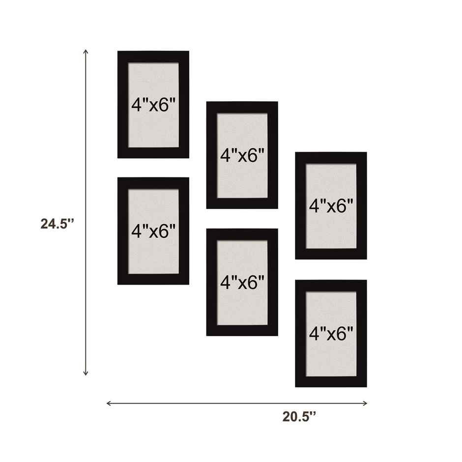 Casacraft by Pepperfry Collage Photo Frames Set