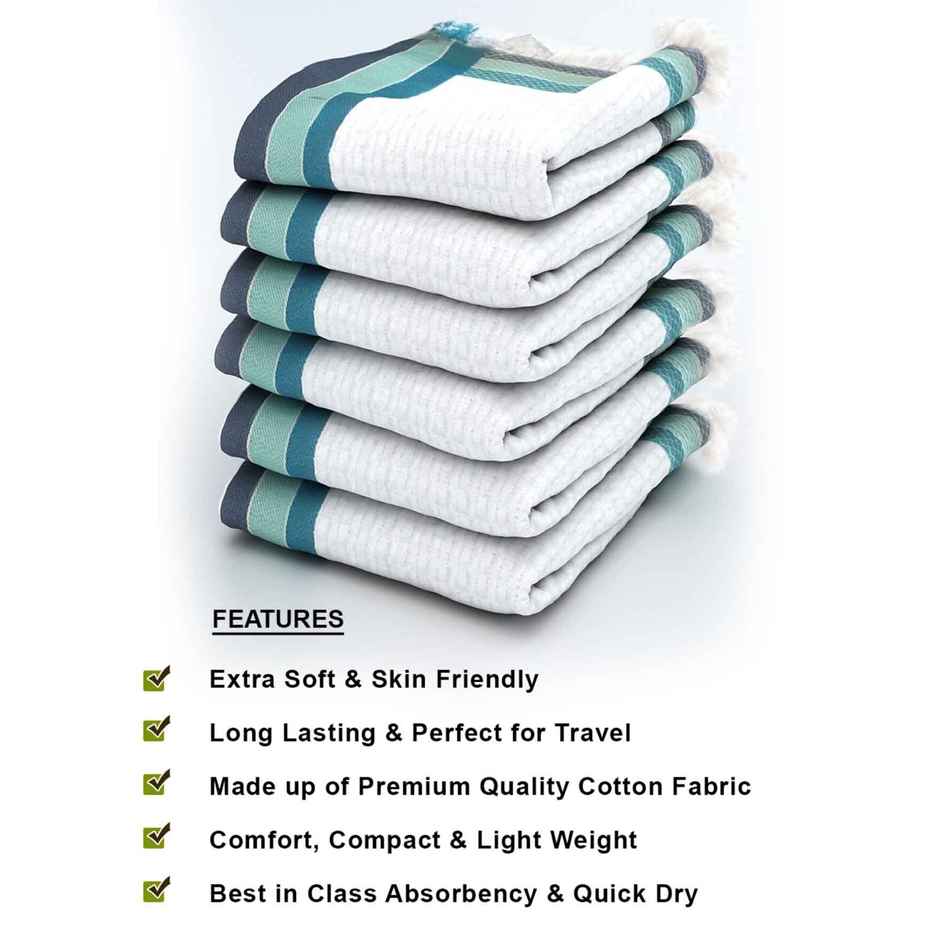 Casacraft by Pepperfry Bath Towels 210 GSM Set of 6