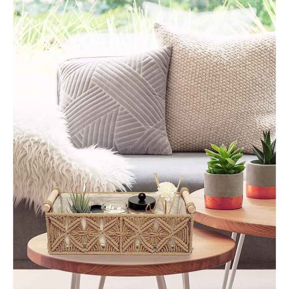 Casacraft by Pepperfry Desk Organizers | Light Brown | Set of 2