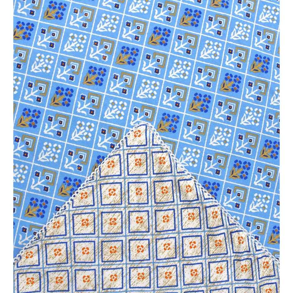 Casacraft by Pepperfry Dohar 150 GSM | Single | Blue