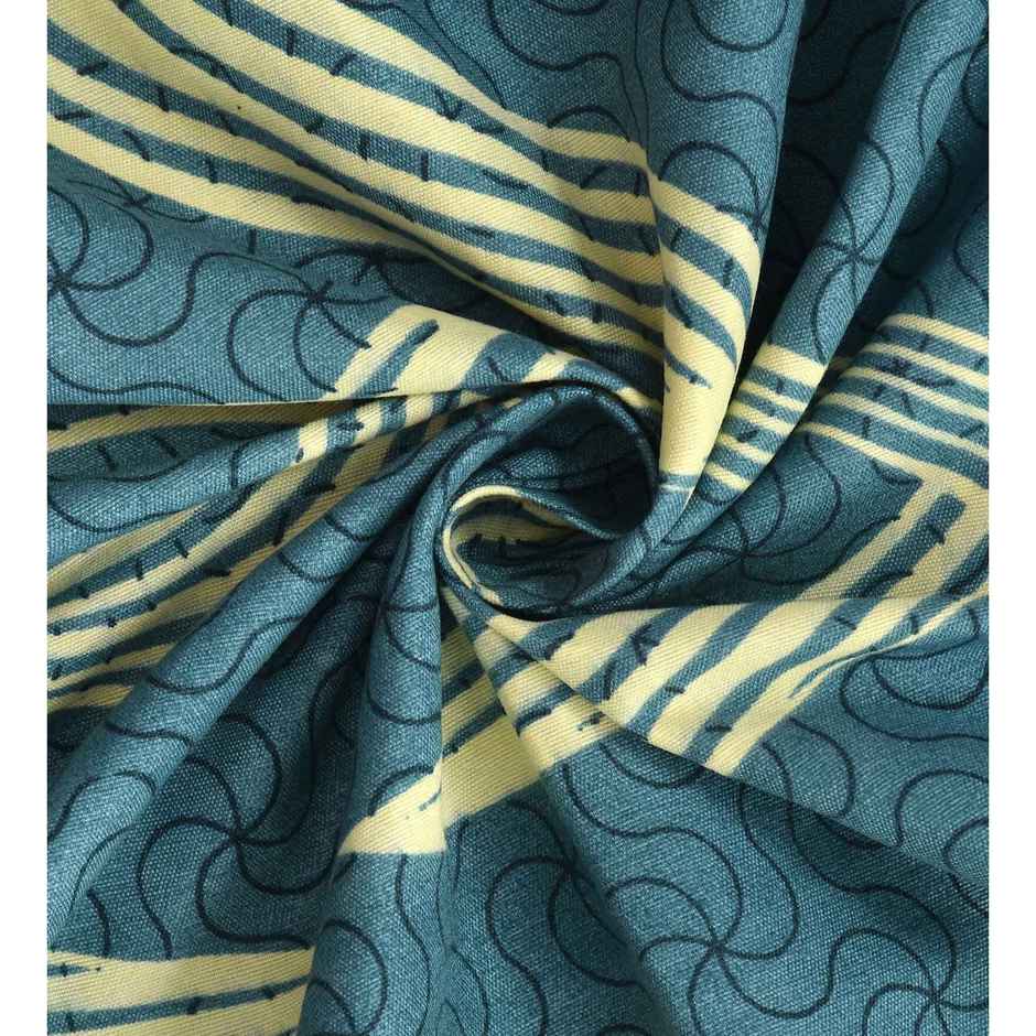 Casacraft by Pepperfry Green Abstract 180 TC Microfiber Double Bedsheet With 2 Pillow Covers