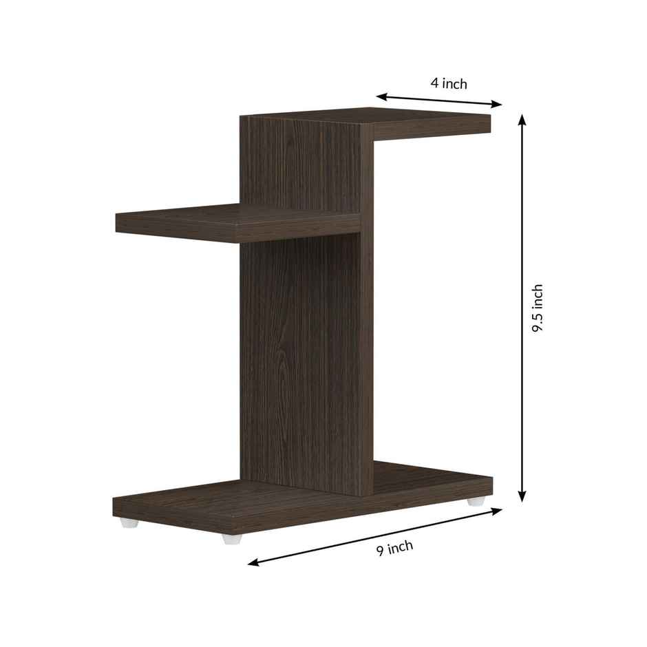 Casacraft by Pepperfry Dark Brown Engineered Wood Planter Stand