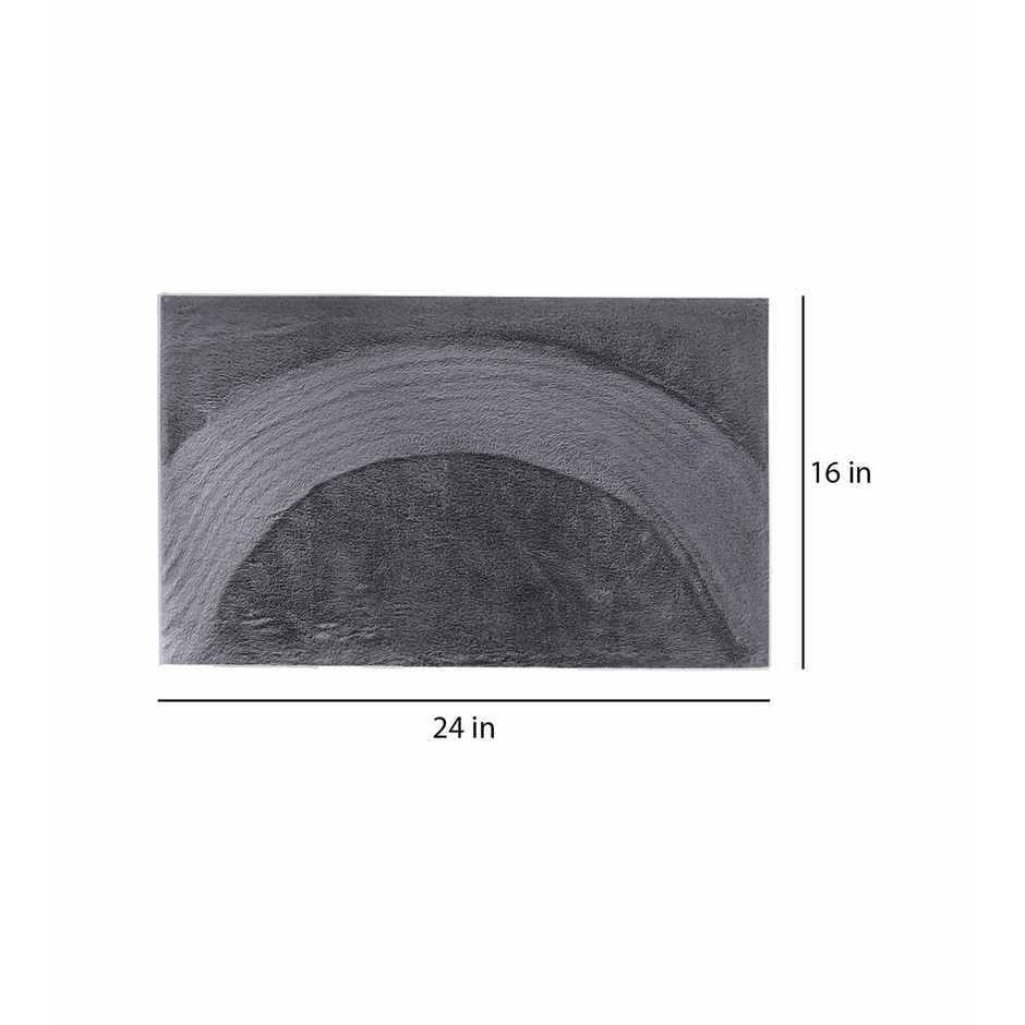 Polyester Anti Slip Mat | Grey | 24 x 16 inch