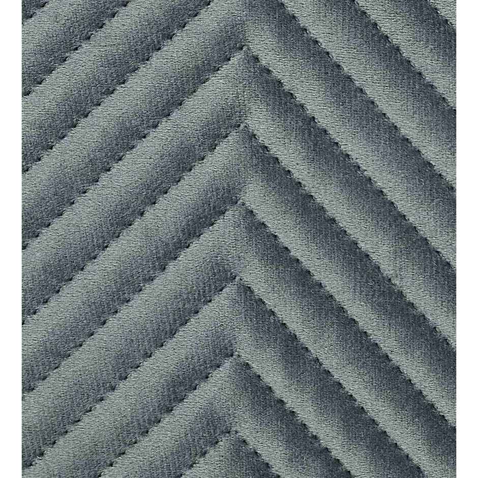 CasaCraft Pepperfry 3 Sofa Covers and Set of 3 Grey Zig-Zag Reversible Velvet Throw Cover for Home