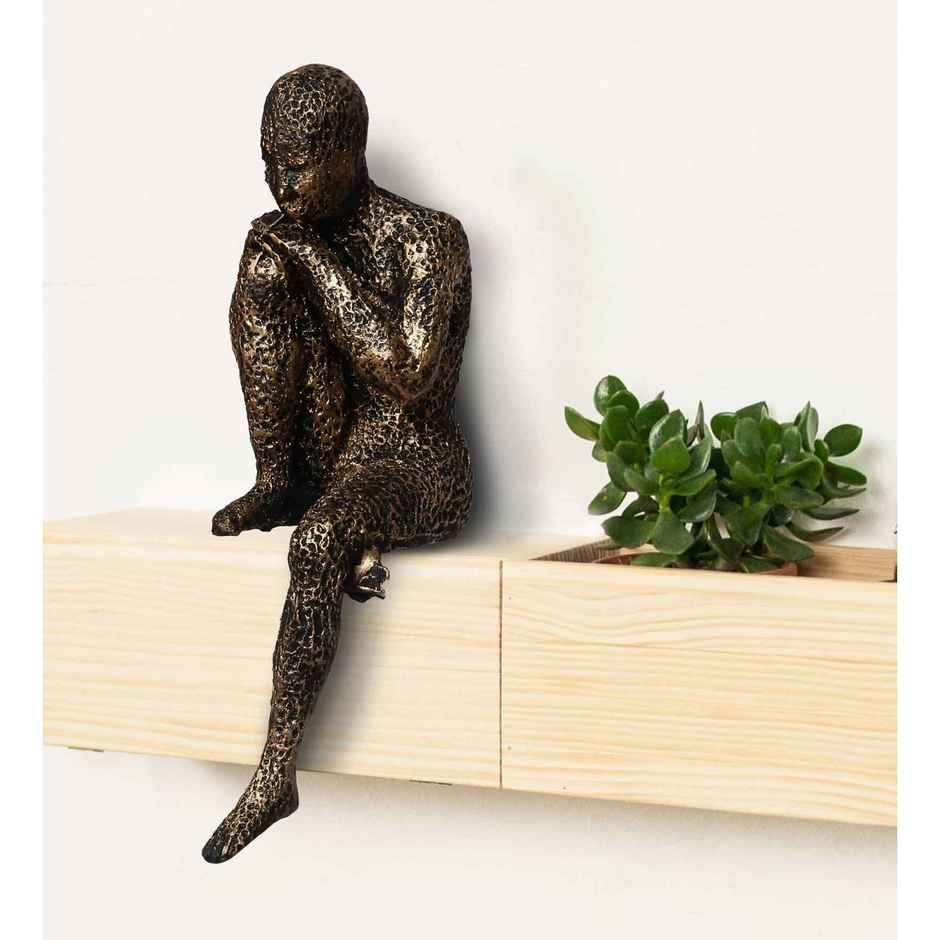 Casacraft by Pepperfry Figurine | Man Sitting
