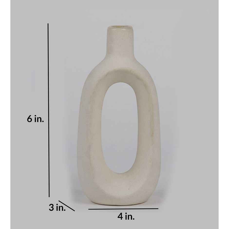 Casacraft by Pepperfry Table Vase | White