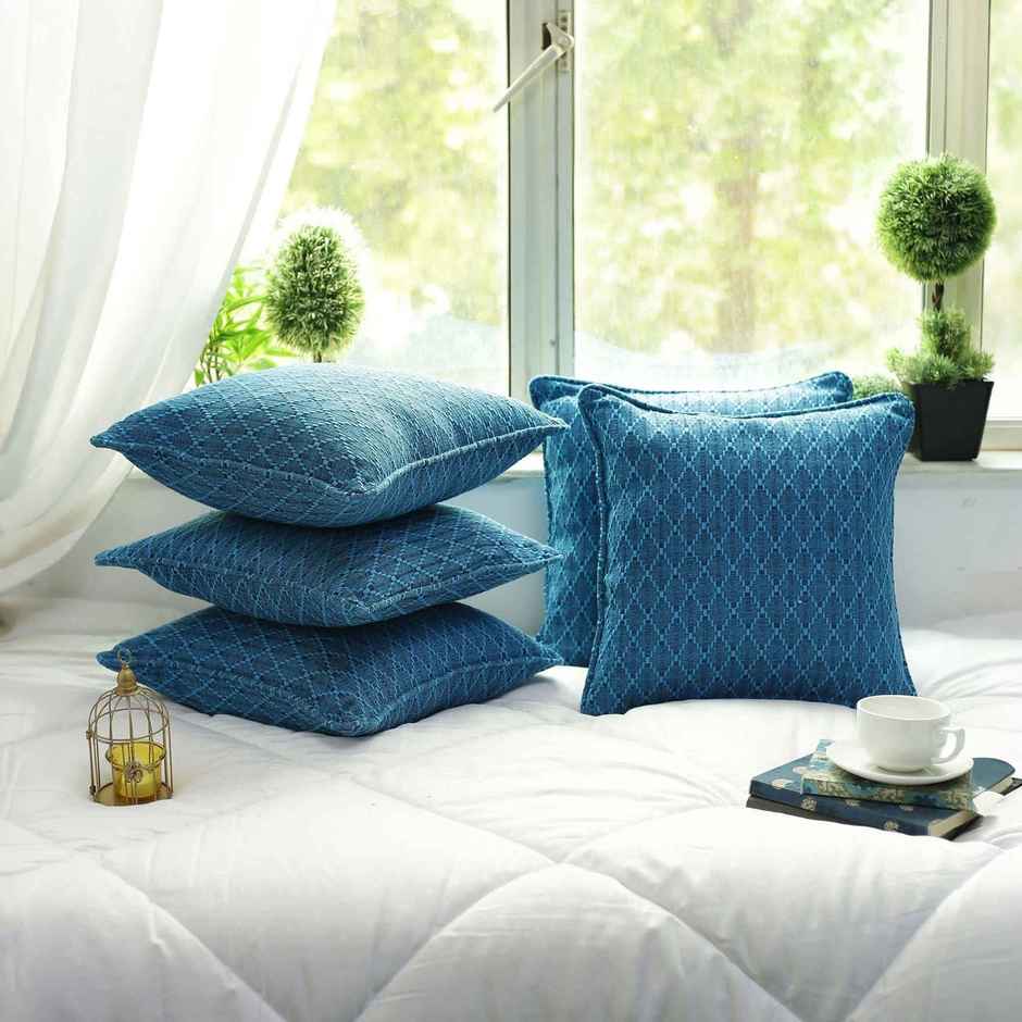 Casacraft by Pepperfry Cushion Covers | 16 x 16 | Set  of 5