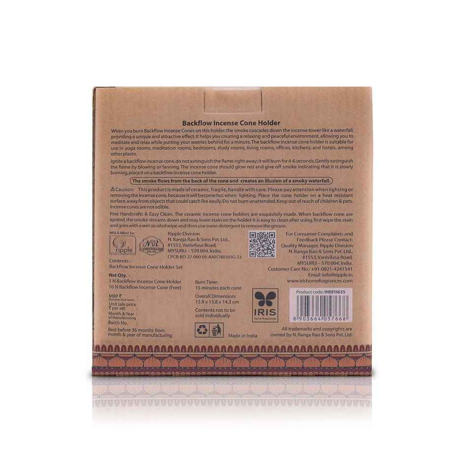 IRIS Amogha Backflow Incense Cone Holder | Waterfall