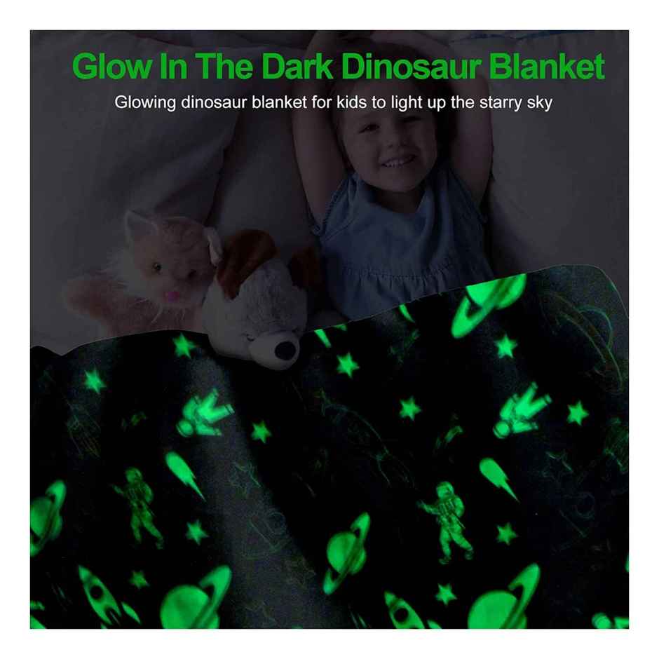 Casacraft by Pepperfry Kids Blanket | 280 GSM | Glow in the Dark