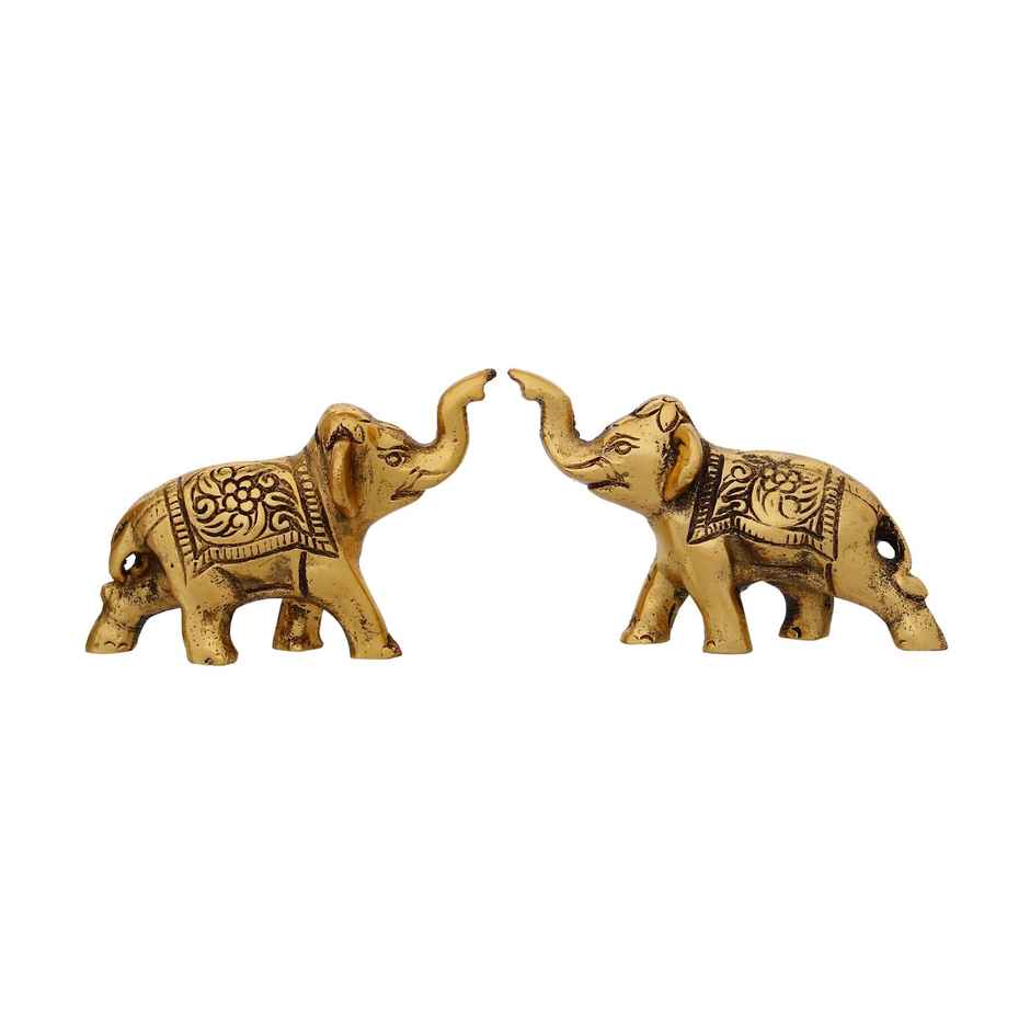 Casacraft by Pepperfry Elephant Figurines | Set of 2