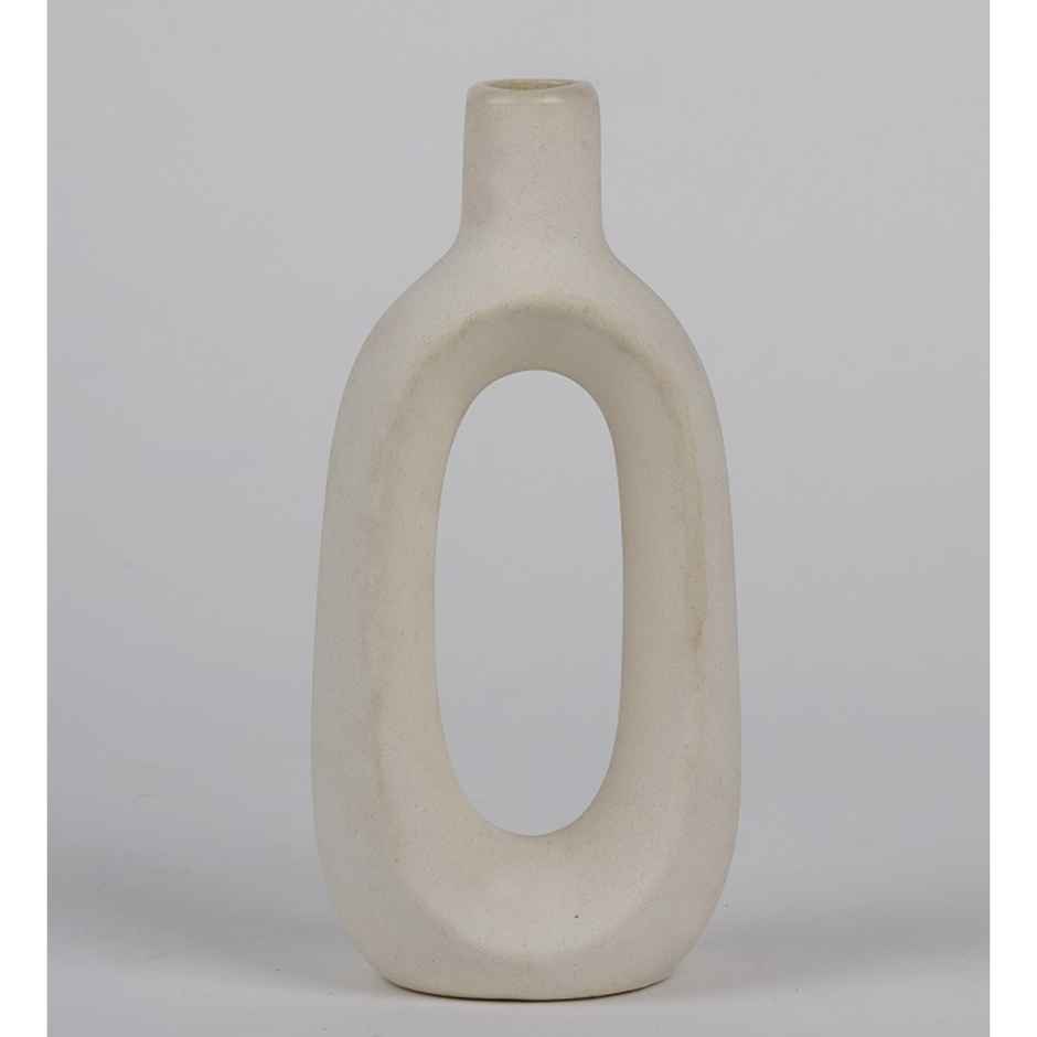 Casacraft by Pepperfry Table Vase | White
