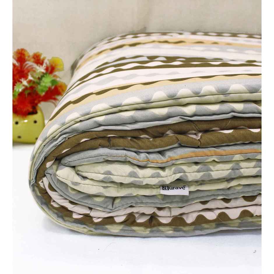 Casacraft by Pepperfry Quilt 150 GSM | Double - Brown