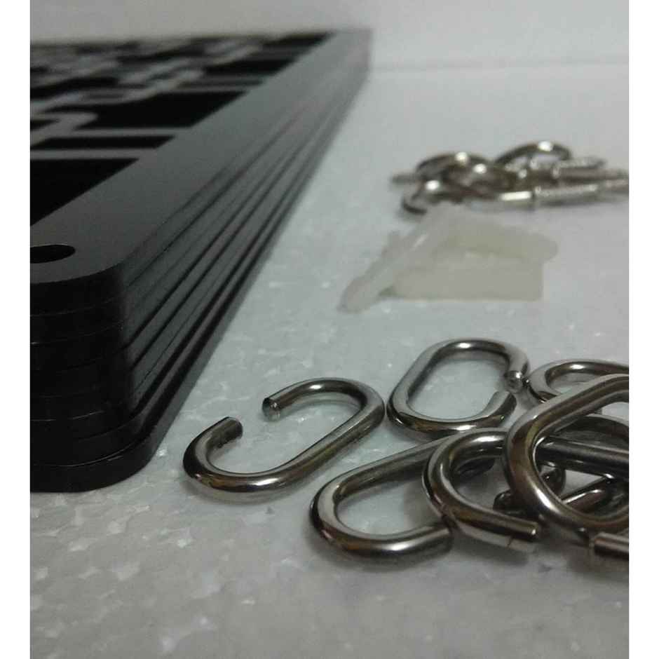 Casacraft by Pepperfry Walnut Engineering Wood Hanging Room Divider - Pack Of 12