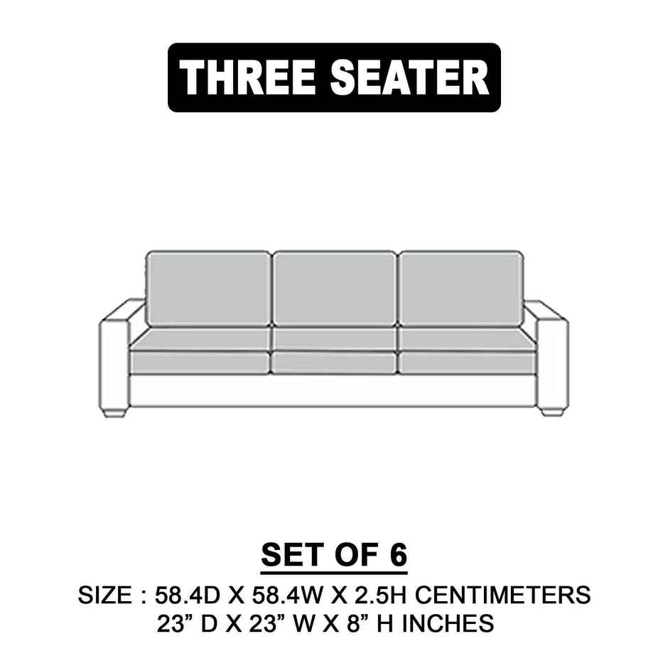 Dream Care Terry Cloth Elastic Sofa Seat Cover 3 Seater | Stretchable Sofa Protector | 23x23 Inch
