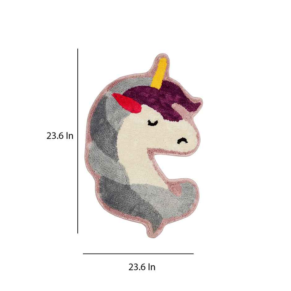 Casacraft by Pepperfry Kids Carpets | 24 x 24 Inches | Unicorn